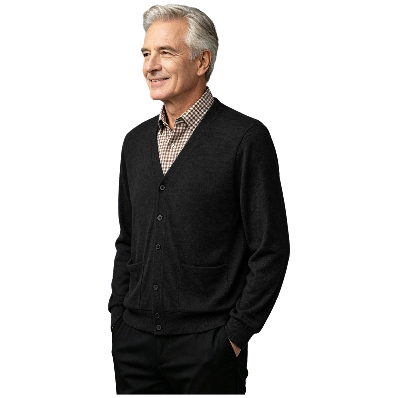 Men Elderly Disabled Adaptive  - Knitted Cardigan Men recension och pris