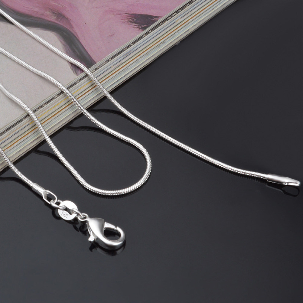 Snake Chain Necklace Silver Pl - Men'S Fashion Necklaces recension och pris