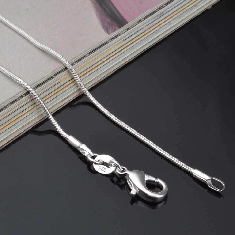 Snake Chain Necklace Silver Pl - Men'S Fashion Necklaces recension och pris