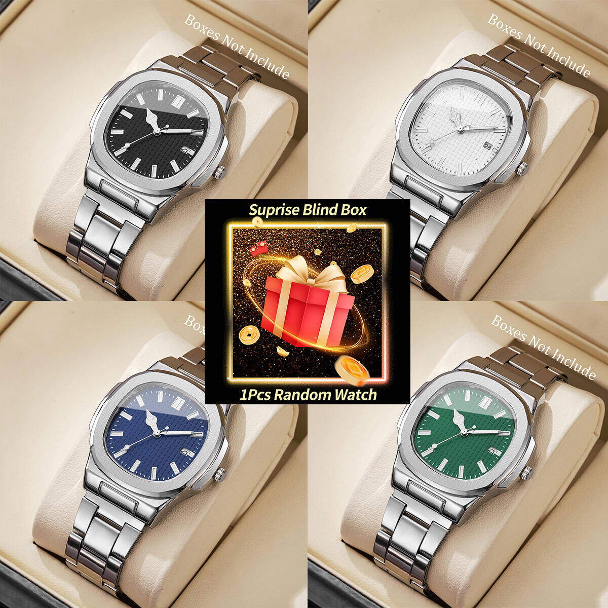 1PC Surprise Mystery Watch Bli - Mens Fashion Watch recension och pris